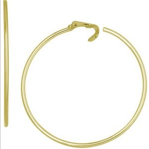 Essentials 18k gold plated hoop earrings